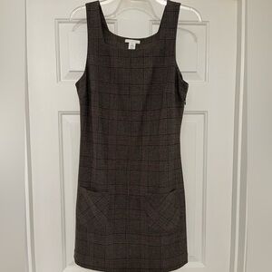 Plaid jumper dress